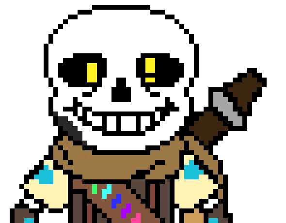[b9de0d] thanks fluffy boi! - skinnny ink!sans
