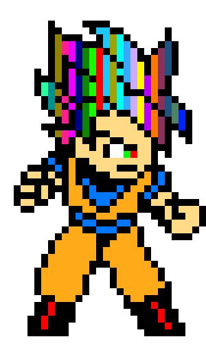 [9664c4] SSJ Rainbow Goku