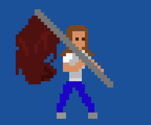 [e7fe0e] Flag man