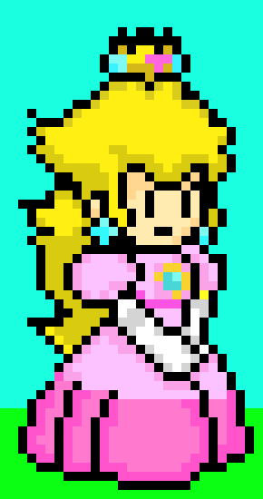 [9664c4] Princess Peach Pixel Art