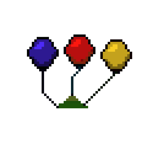 [4ad591] balloon pixl art