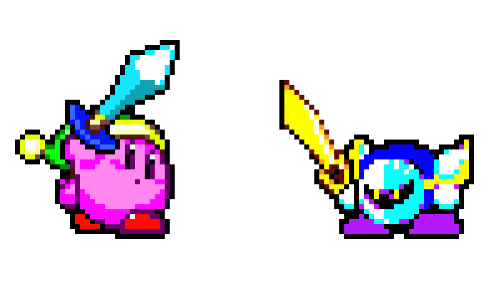 [9664c4] sword kirby vs meta knight