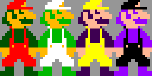 Mario, Luigi, Wario & Waluigi (SMB)