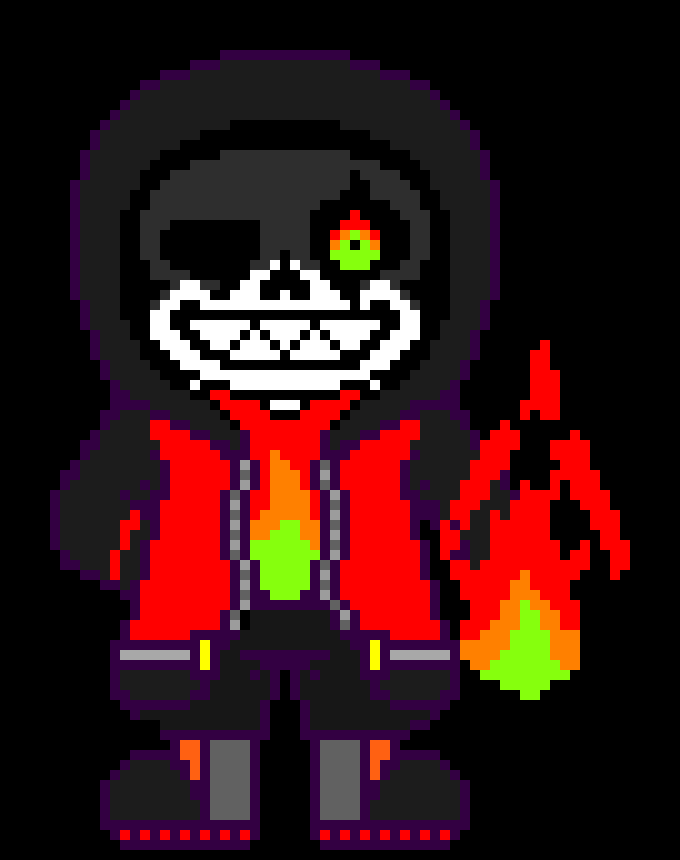 [7fc0e7] flame Epic!sans phase 1
