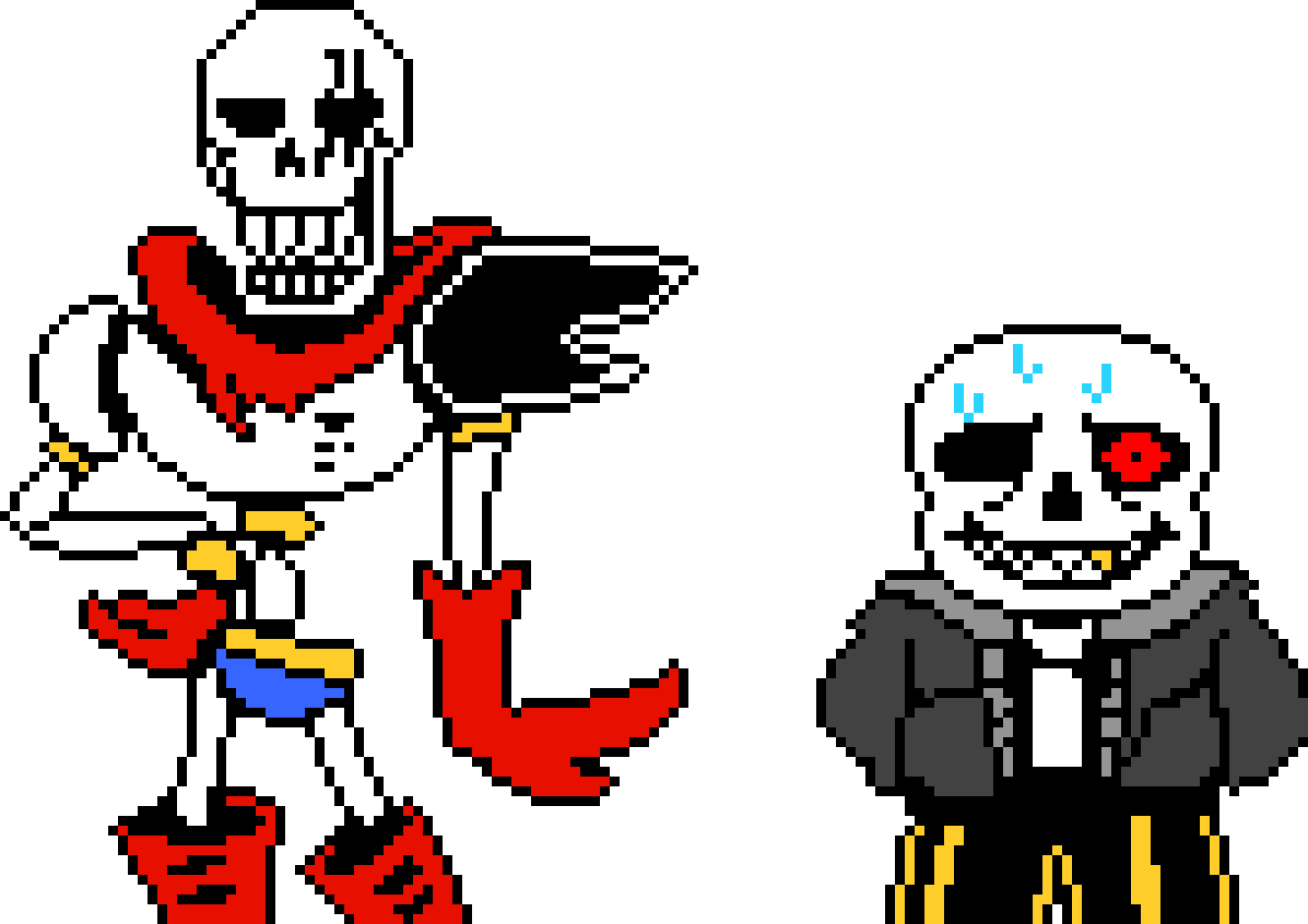 sans and papyrus (Underfell)