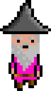 [bb0007] Pixel Wizard Pink Walking AniF2