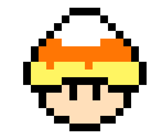 [9664c4] Mario Candy Corn Mushroom