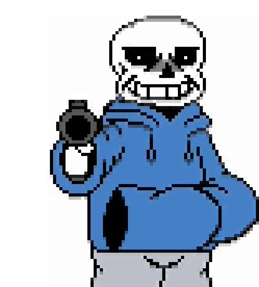 [c2fe0c] -Sans with a gun-