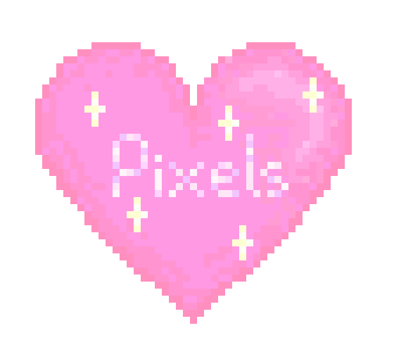 [0f89f6] Pixels heart (white BG)