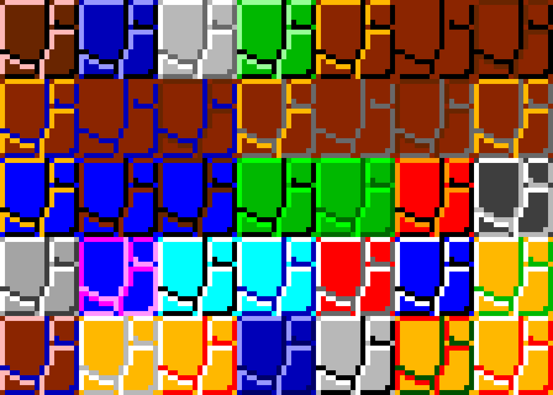 [b00d6d] Every Color Pallete In SMB