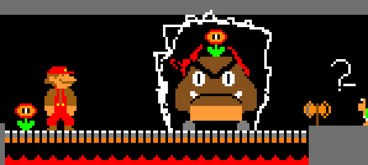[9664c4] Mega Fire Goomba Boss battle