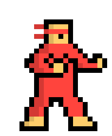 [9664c4] 8bit fighter "red"
