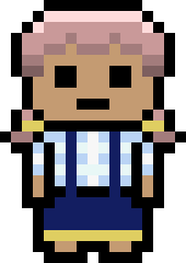 [61c3a2] danganronpa pixel sprite base - Yuno Saisho V3