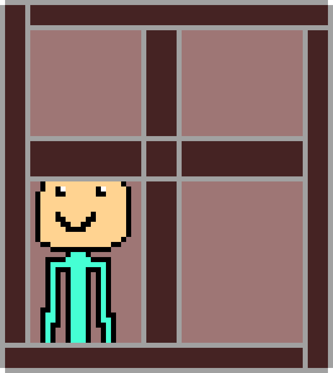 [9664c4] Random Person Looking Out Window.