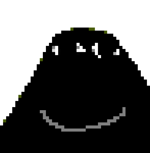 [c2fe0c] *A smile appears as the eye stare at the skeleton*
