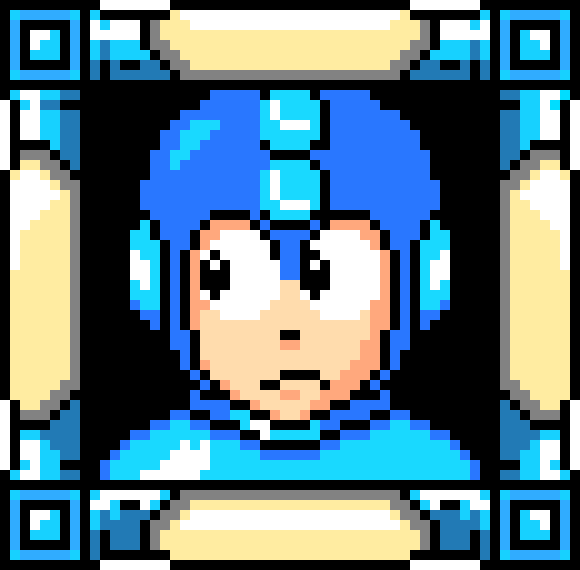 [9664c4] Mega Man Stage Select Mugshot Left (Selected)
