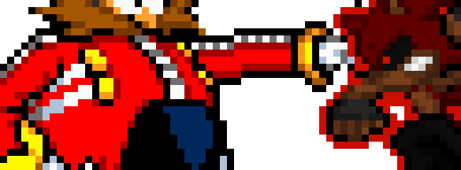 [6c26bc] Karmino the Hedgewolf (Sonic OC) About to Punch Eggman