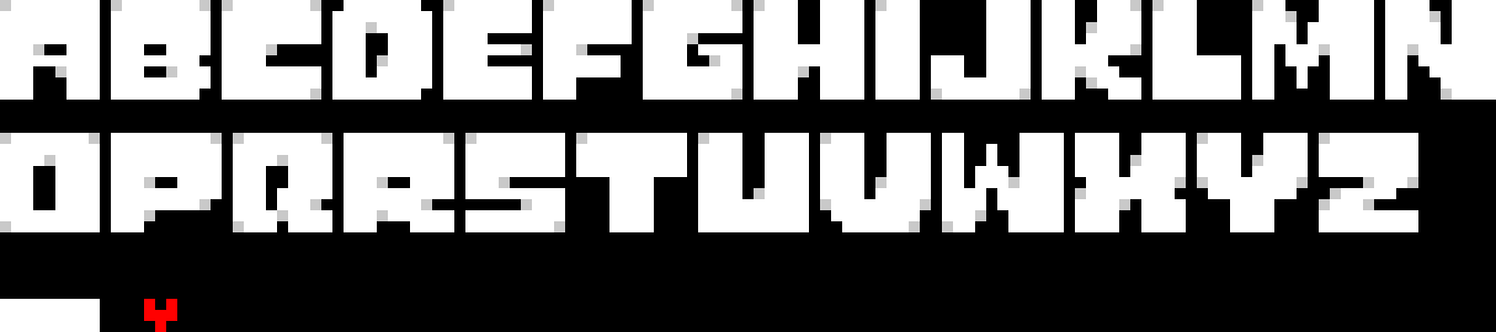 [9664c4] The Undertale alphabet