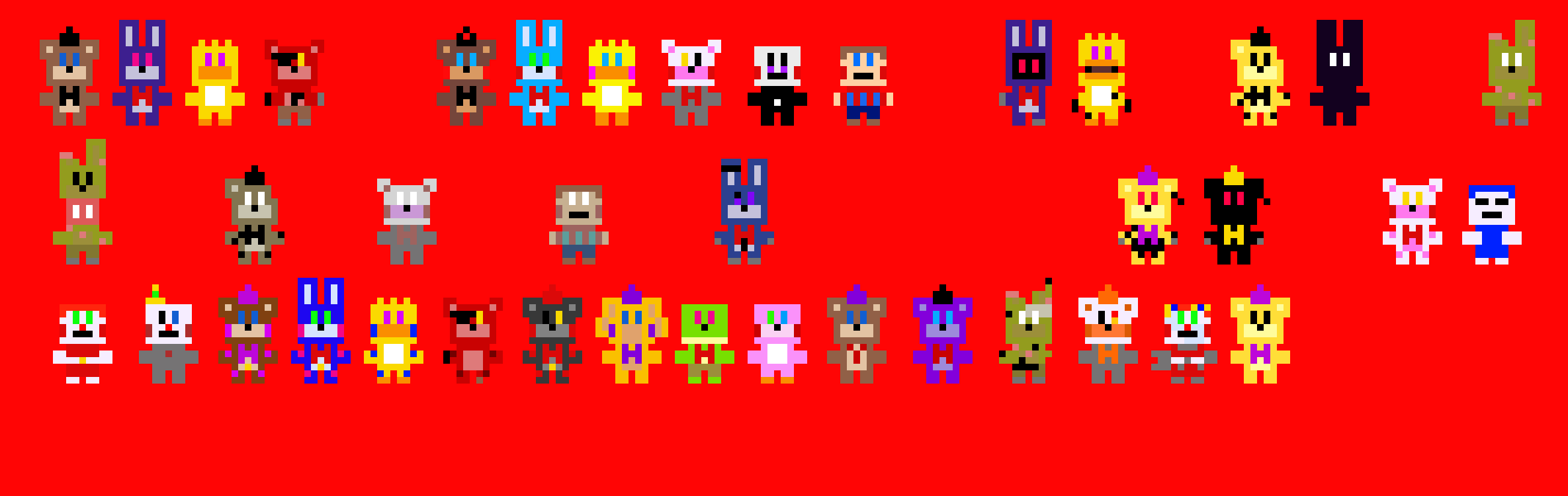 [b9de0d] fnaf plushies bur its ucn......