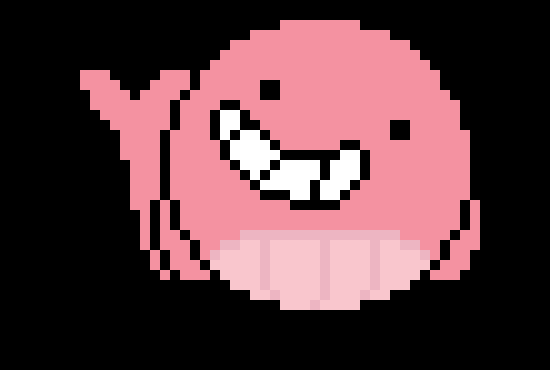 cartoontale the pink floating whale that would give you some finn colored