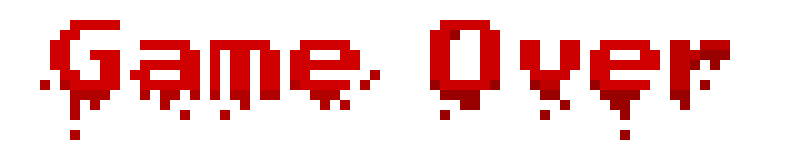 [13ea99] Game Over text