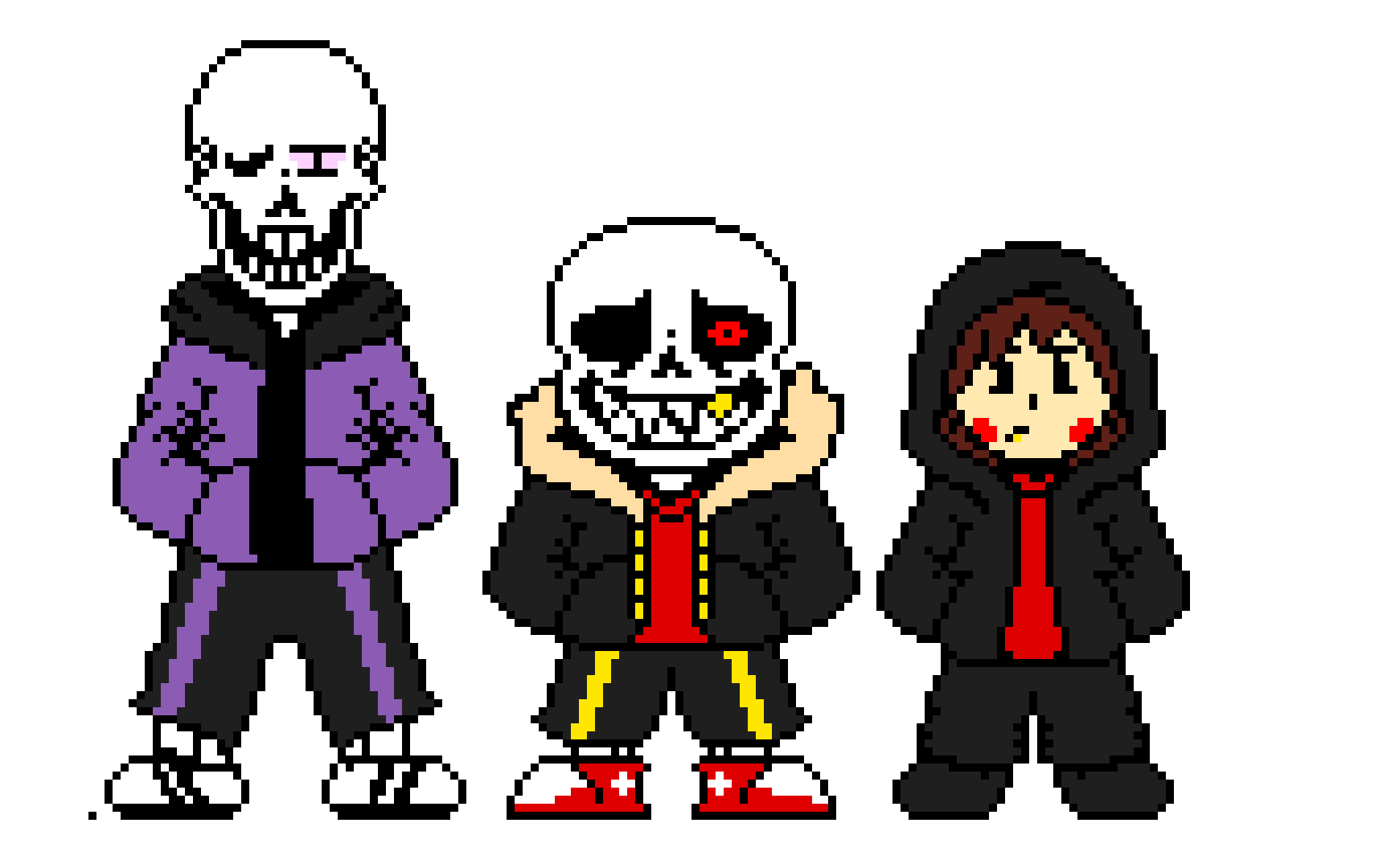 Bad Time Trio Sans Papyrus and Chara