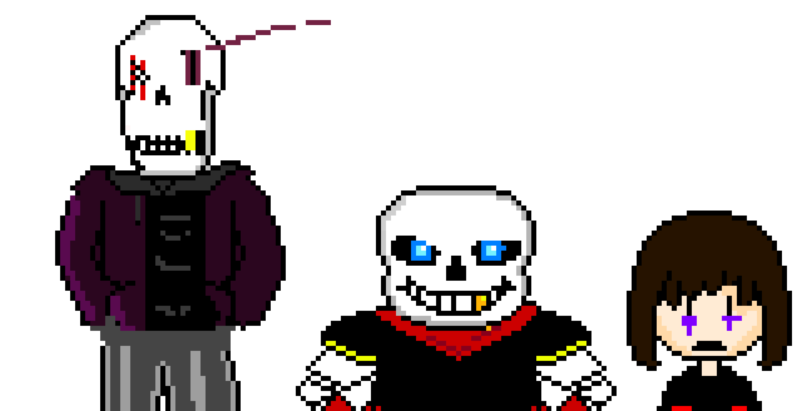 SwapFell Sans,Papyrus, and Chara  (HD)