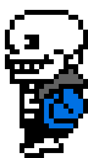 UnderTale - Sans Walking dialogue face right