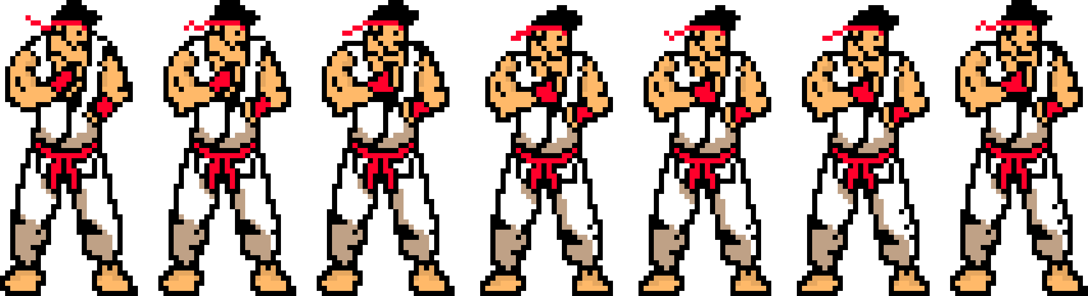[a1e219] ryu sprite strip