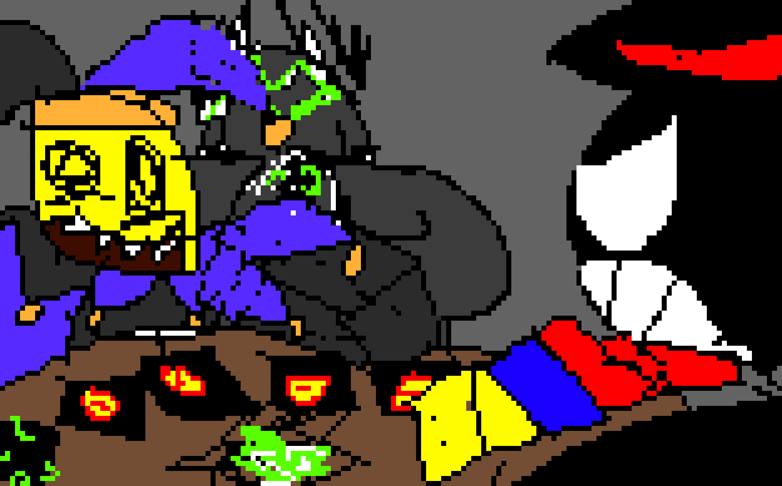 [2ec5c1] VERY LOW QUALITY RENDITION OF https://youtu.be/TQkDBwQlG7I (1_ik is hacking the deck evilly behind jesti whos laughign at }ALEXANDAR| who has NO green cards)