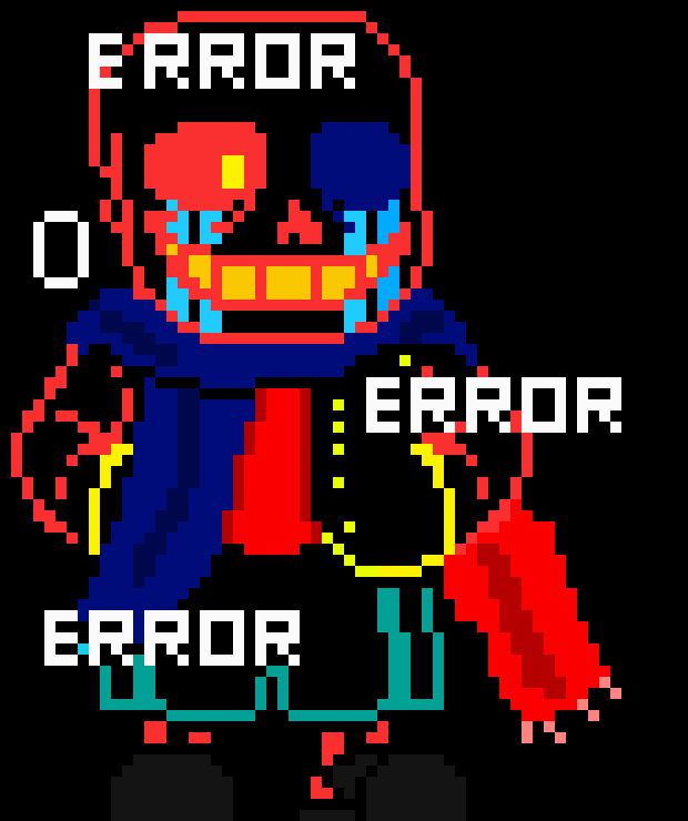 [49cd9d] *summons 3 gaster blasters and 7 gaster hands to fight dust while error feeds the minis*