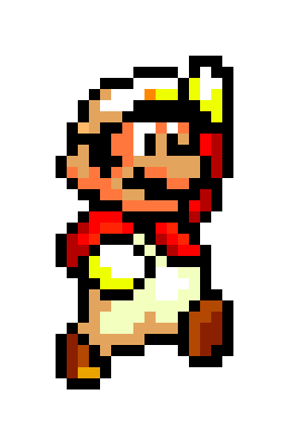 [380a23] Fire Mario Pixel Art