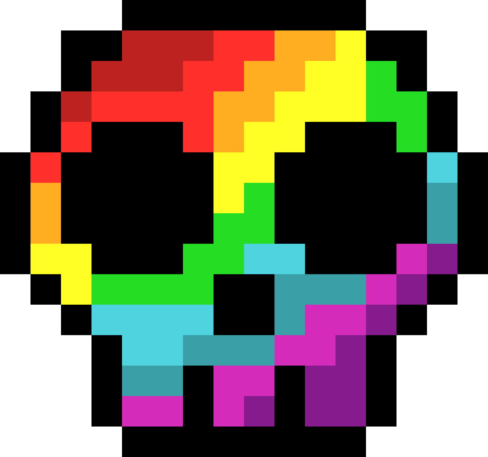 Rainbow Skull