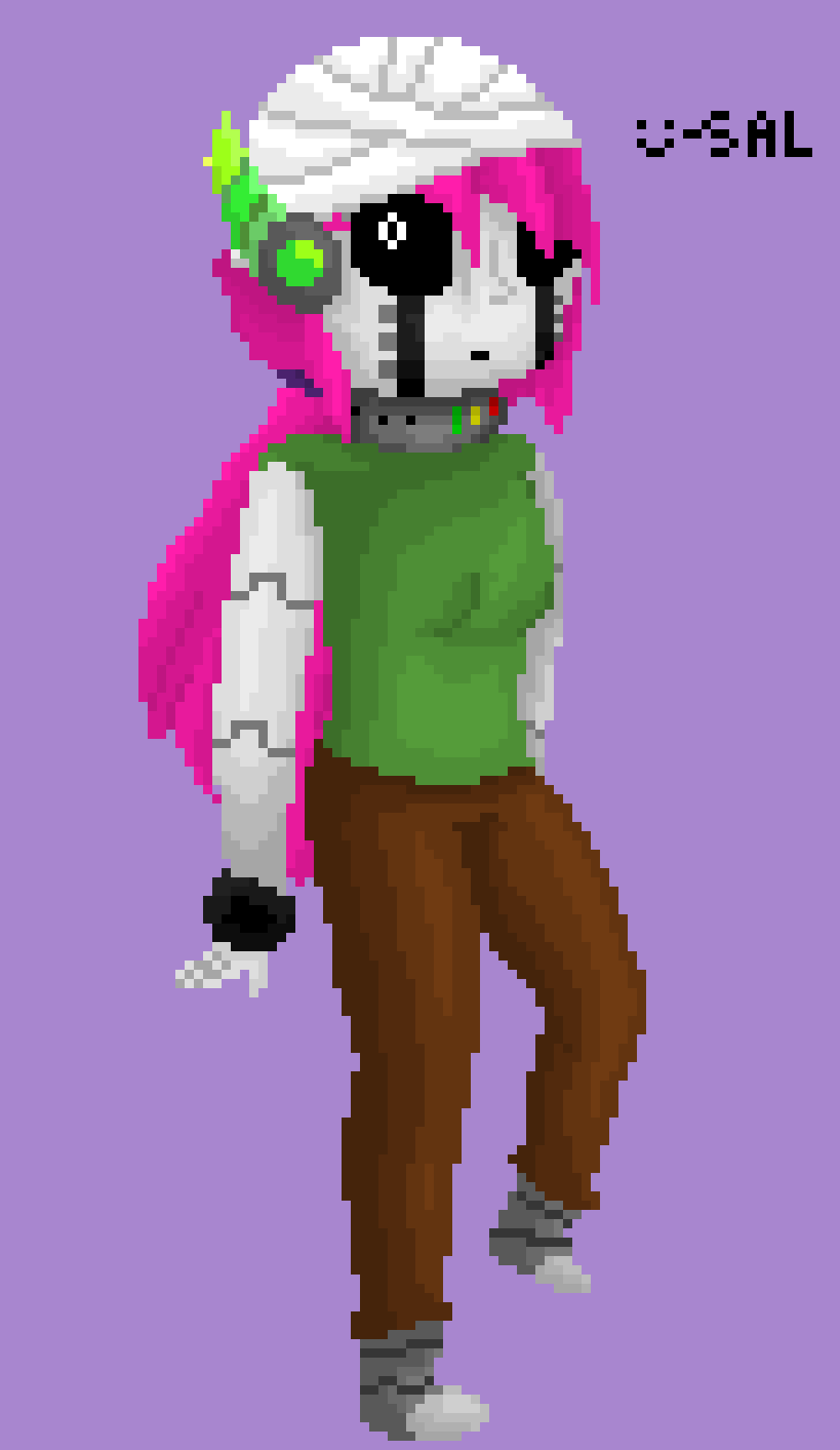 i had to put your hair in a pony tail so i can put the bandages on (this is just an edit i felt like doing to your character, hope you dont mind :])