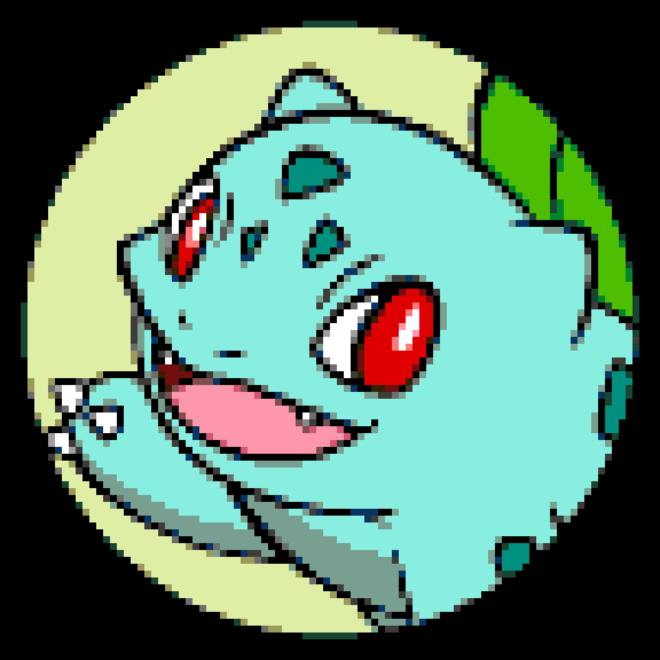 [6200ba] Bulbasaur (No Boarder)