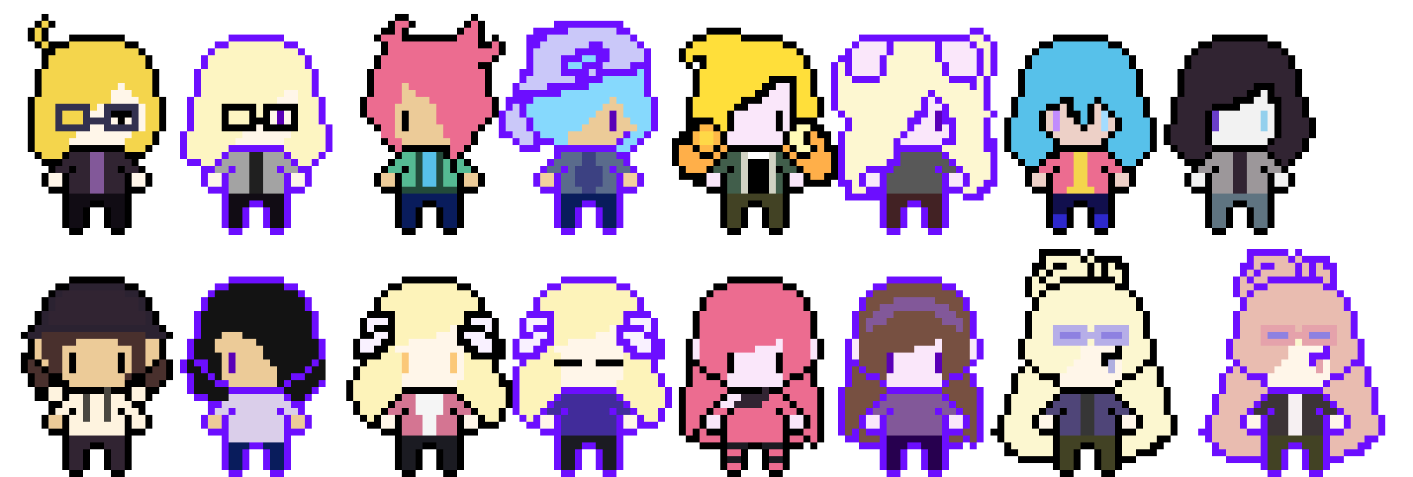 [35a1c0] HIKOMO Sprites: Main Cast (without Medusa and HIKOMO)