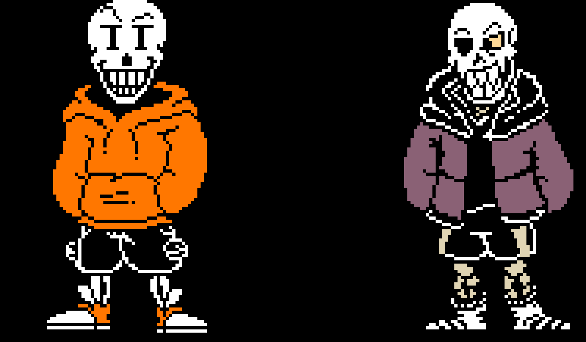 [029188] Underswap Papyrus and Swapfell papyrus