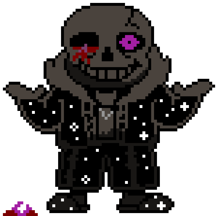 Shadowtale Sans missing right eye
