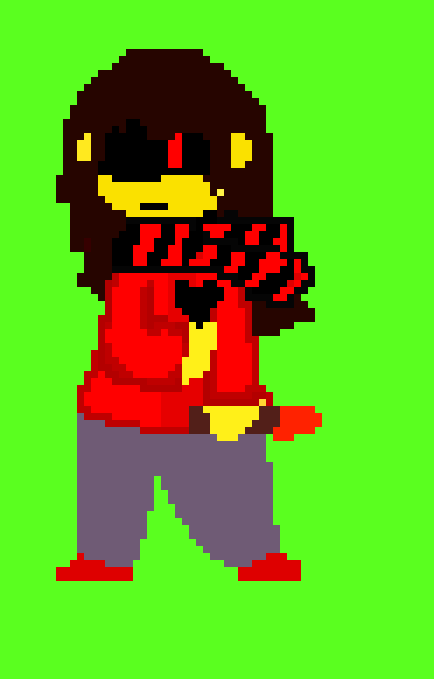 [904ba9] Turns into chara throw rock smash it!!!