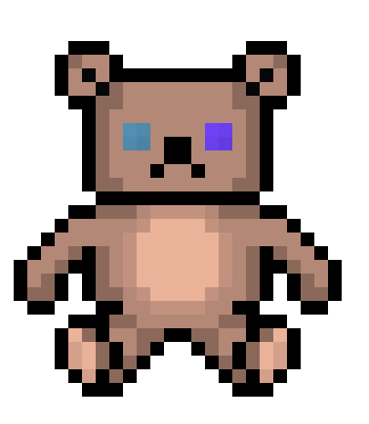 [0c54d2] Mismatched Teddy Bear