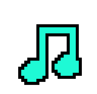 [a2dfea] music note