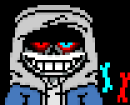 [691fe2] *Dust sends a couple bones at Terror, his blasters coming in behind and shooting their beams at Terror*  - Cherry