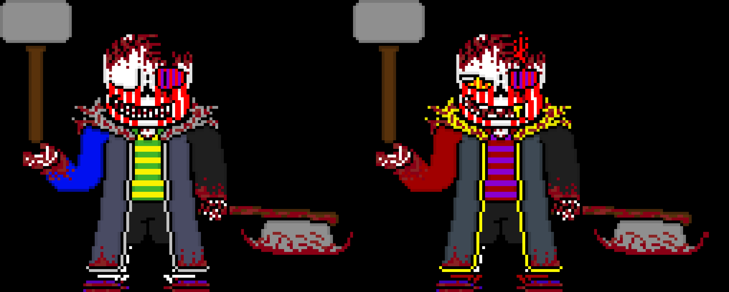 [e8cb42] im terrible at making Outers with coloured sprites so funny slacker duo (also im back hi)