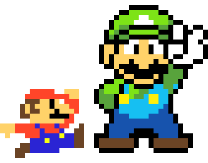 [9664c4] Tiny Mario Big Luigi