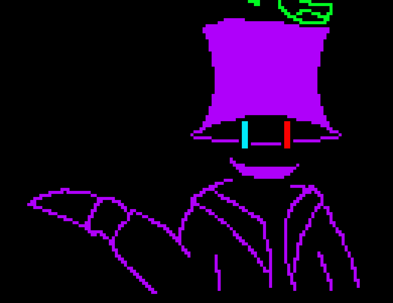 *A figure would appear behind the dummy.*