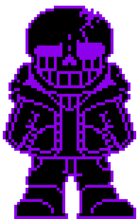 dark sans-(black smoke surrounds the being)you think