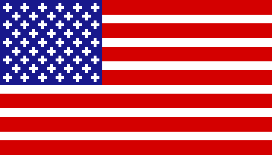[9664c4] American flag Pixelated