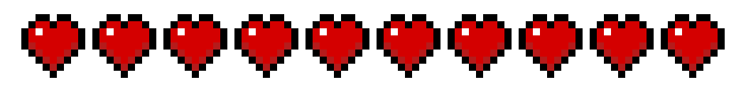 [7ac9a0] Minecraft health bar. 