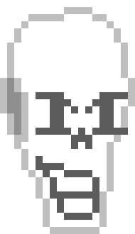 [2d73ea] *he appeared beside gaster* PAPYRUS, 1 ATK 1 DEF, Easiest enemy.