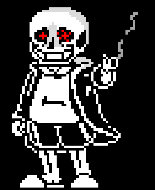sudden changes sans: [reloads] heh.... [walks away]